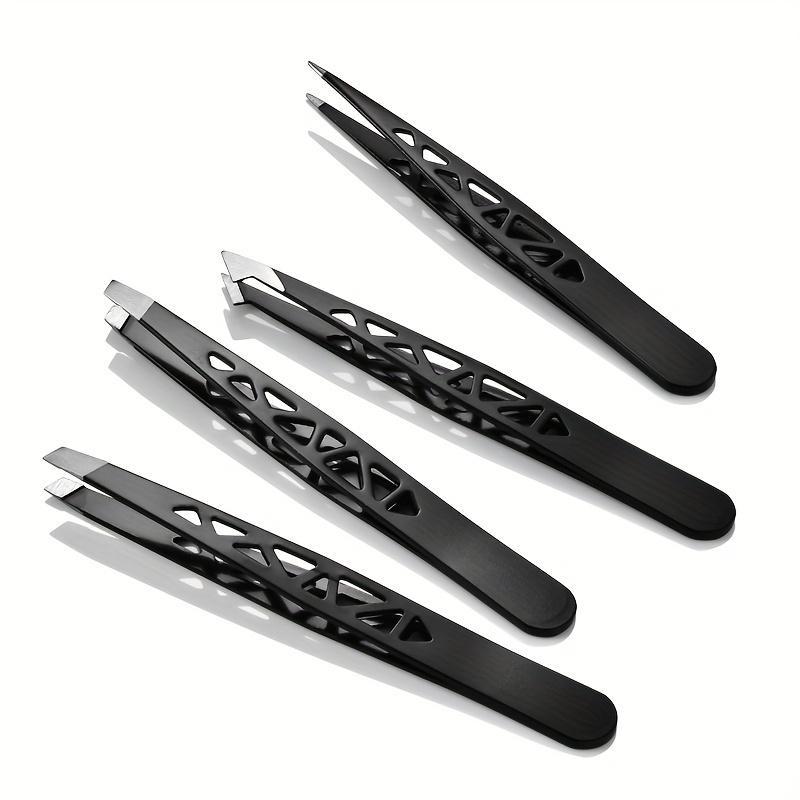 Professional Tweezer Set, High-quality Lightweight Eyebrow Hair Removal Tools, Hollow Design Makeup Tools for Men & Women, Christmas Gift