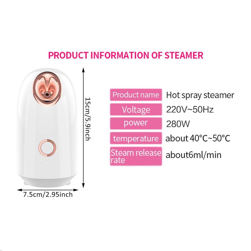 150ML Face Steamer, Multifunctional Nano Spray Facial Moisturizer, Portable Facial Skin Care Tool for Women & Girls