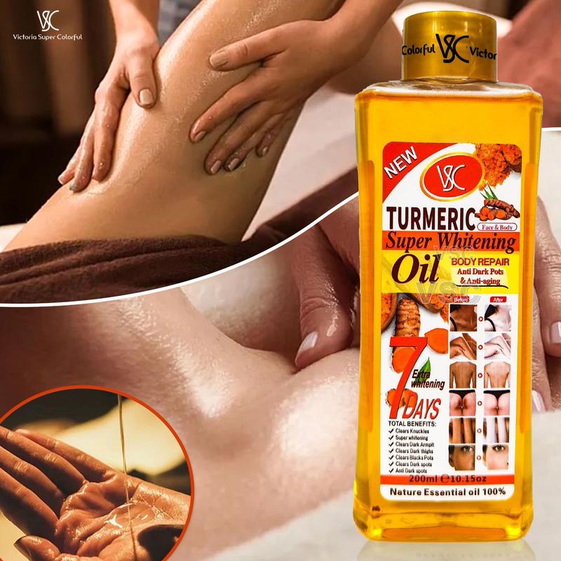 7-day Ginger Turmeric Oil, a nourishing and dredging heat-generating ginger turmeric oil body massage essential oil for whole body, 200ml.