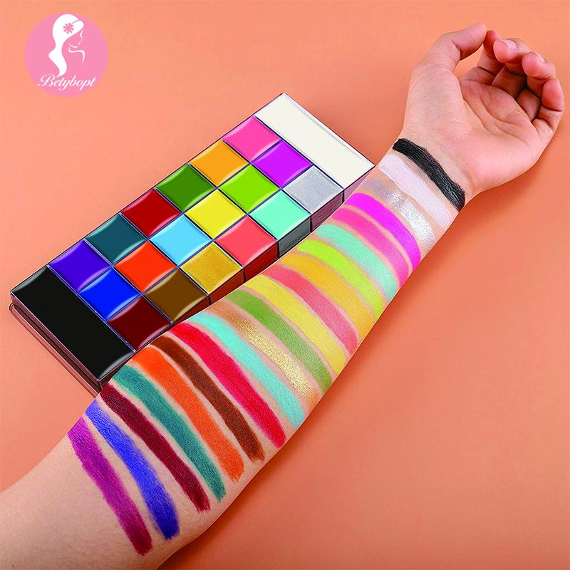 Face Body Painting Set, 20 Colours, Face Paint, Body Painting Oil, Safe Body Paint Set, Make-Up Colours,Theatre Make-Up, HalloweenGift  Smooth