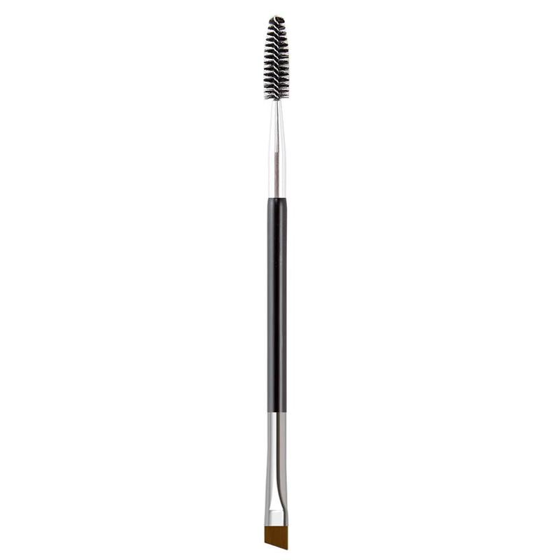 Eyebrow Brush, Professional Dual Angled Eye Brow Brush and Spoolie Brush Eyelash Comb Eyebrow Tool (Black)