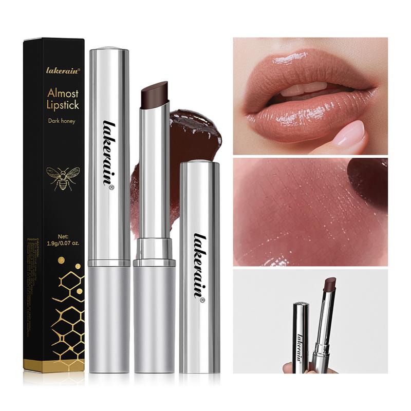 Lipstick in Dark Honey, Natural Lip Color, Long Lasting Moisturize Lip Gloss, The Perfect Blend of a Lipstick and Lip Balm in One Makeup Moisture