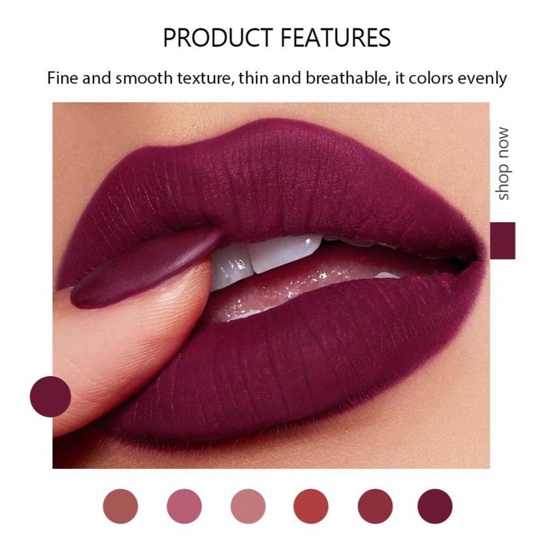 Non-fading, transfer-proof, waterproof, and moisturizing soft textured Lipstick, Long-Lasting Wear, Super Suitable for Daily Use Makeup Cosmetic