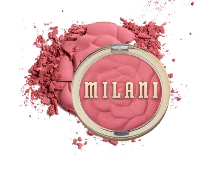 Milani Rose Powder Blush - Wild Rose (0.6 Ounce) Cruelty-Free Blush - Shape, Contour & Highlight Face with Matte or Shimmery Color