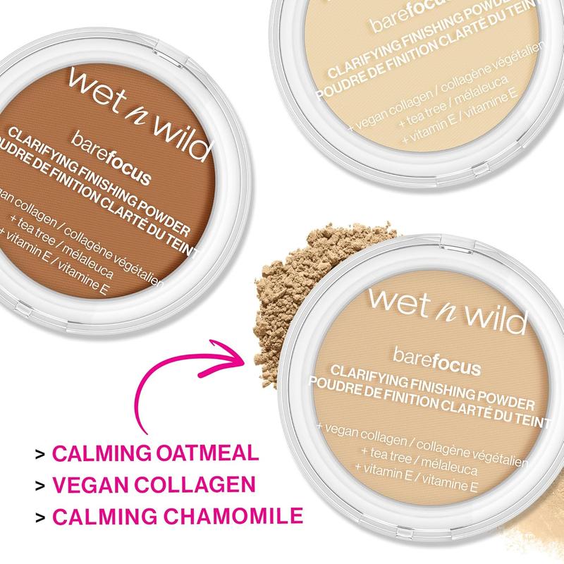 wet n wild Bare Focus Clarifying Finishing Powder | Matte | Pressed Setting Powder