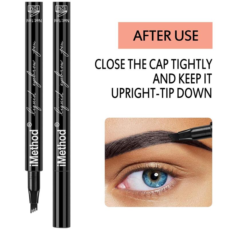 iMethod Eyebrow Pen - iMethod Eyebrow Pencil with a Micro-Fork Tip Applicator Creates Natural Looking Brows Effortlessly and Stays on All Day Makeup Cosmetic