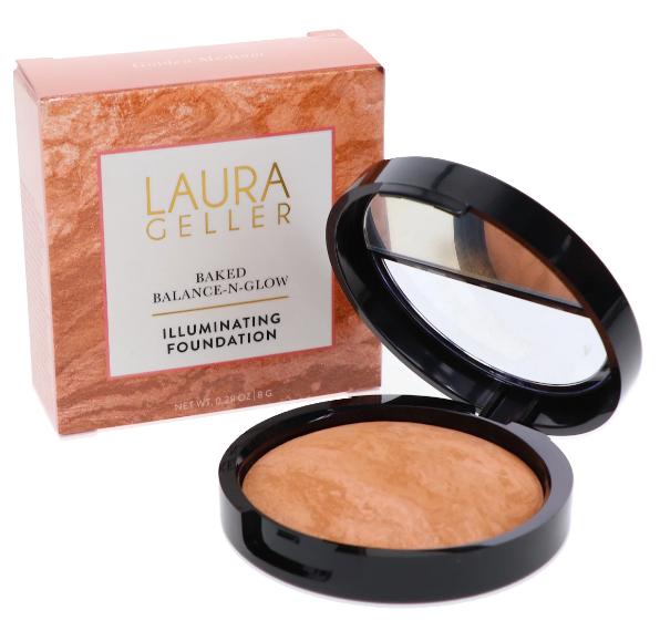 LAURA GELLER NEW YORK Baked Balance-N-Glow Illuminating Foundation - Light - Buildable Sheer to Light Coverage - Satin Finish