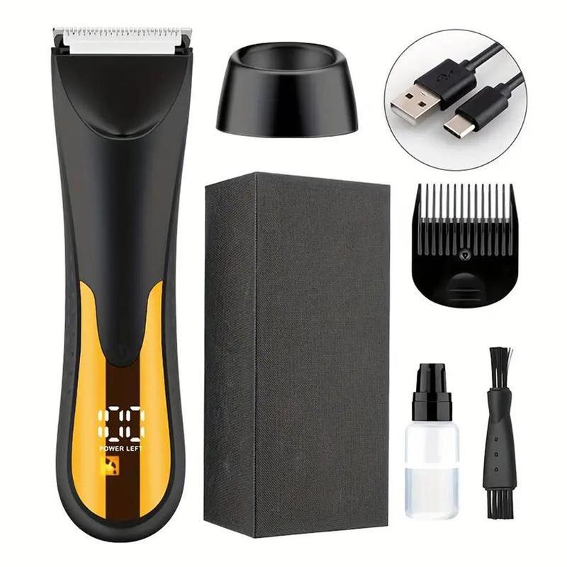 Cordless Hair Trimmers for Men, Body Clippers for Men, Wet & Dry Use Hair Trimmer for Barber, Waterproof Body Trimmer for Men, Ceramic Blade Hair Trimmer, Summer Back To School Gifts for Him