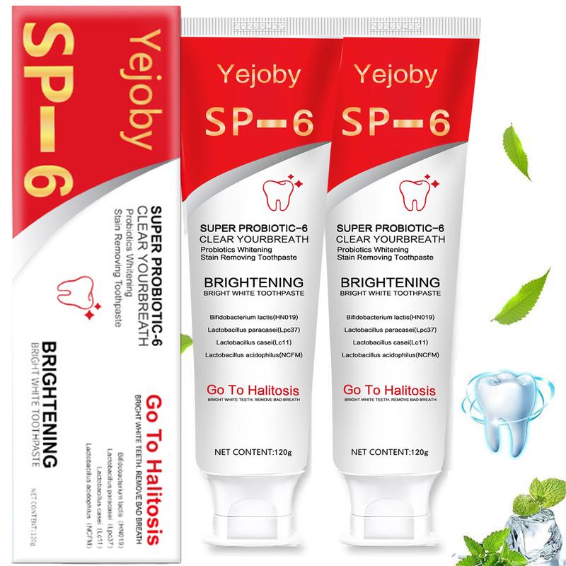 (New) 2024 Super Probiotic Sp-6 Toothpaste, Sp-6 Ultra Whitening Toothpaste, Sp 6 Toothpaste,Fresh Breath, Sp-6 Toothpaste 4.9 oz SP-10,SP-10 SP-8 SP-4 sp-10 sp-8 sp-4 sp8 sp6 sp4 SP-10