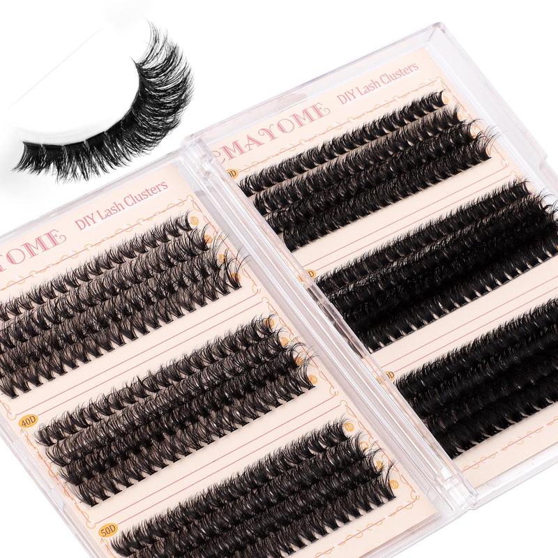 Natural Look Eyelash Extensions Kit, 464 Clusters Mixed Length & Style Individual False Eyelashes with Tools for Eyelashes Extensions, Eye Makeup Accessories for Women & Girls, Christmas, Christmas Gift