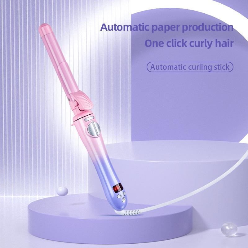 NEW! AILIYZ B1.25 Rotating Curling Iron - Pink Sunset