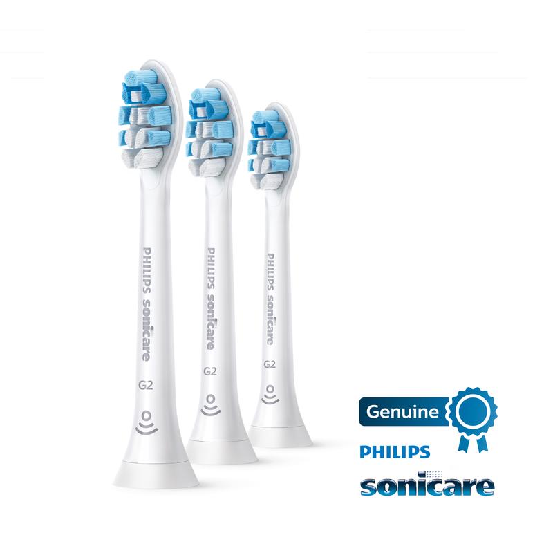 Philips Sonicare Optimal Gum Care replacement toothbrush heads, HX9033 65, BrushSync technology, White 3-pk Handle Oral Handle Oral