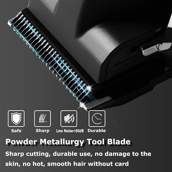 KEMEI 2299+2296 Combo Men's Hair Clipper, Professional Hair Clipper and Trimmer Set, Men's Cordless Zero-Clearance Trimmer with LED Display, 11 Guide Combs LCD Display glaker  hair Smooth Comfort