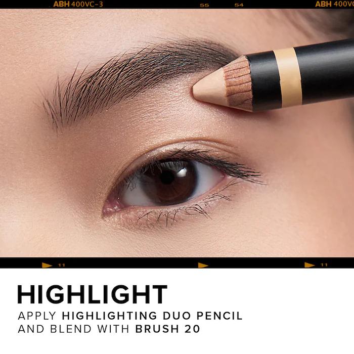 Anastasia Dual-Sided Brow Highlighting Pencil - Matte Camille & Sand Shimmer