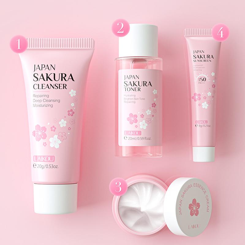 Sakura Skin Care Sets & Kits, Women Gift Sets ,Beauty Products For Women,Skin Care Routine Travel Kit