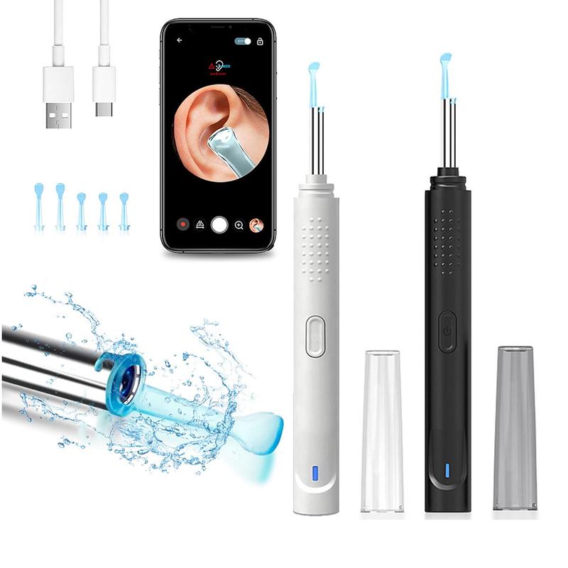 Intelligent Visual Ear Scoop, 1 Box Ear Wax Remover with Camera, Rechargeable Ear Wax Removal Kit for Smartphones