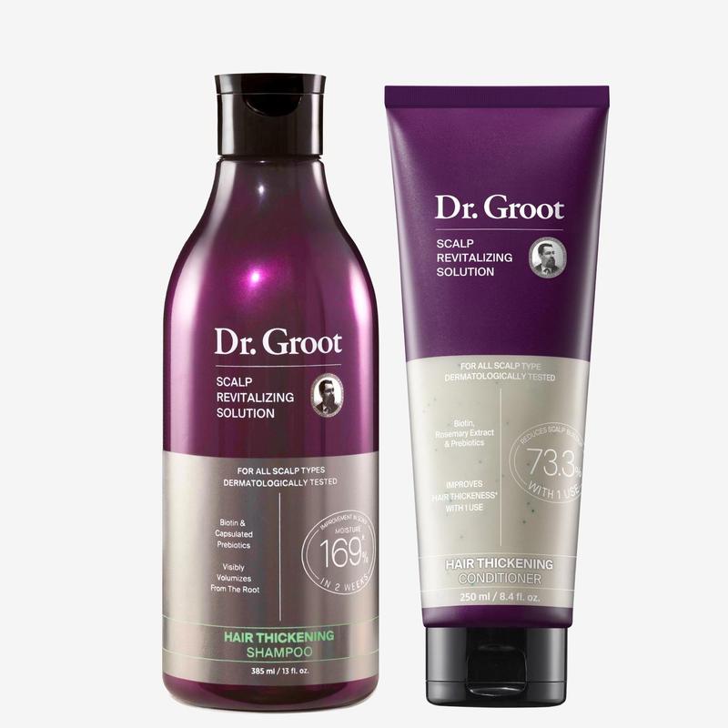 Dr. Groot Scalp Revitalizing Solution Thickening Essentials Duo - Biotin & Rosemary Shampoo and Conditioner Set