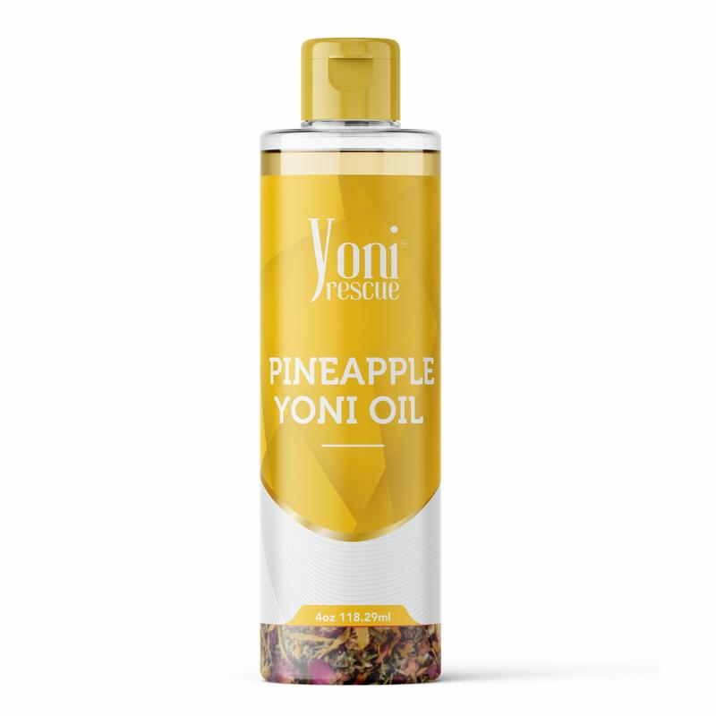 Pineapple Yoni Oil, 4 oz, with Apricot, Jojoba, Avocado Oils & Vitamin E Oil, Fast-Absorbing, Nourishes and Hydrates Skin, Skin Repair, Body Care, Ideal for All Skin Types, 4oz, Pineapple Scented Fragrance Moisturizer yoni careproduct