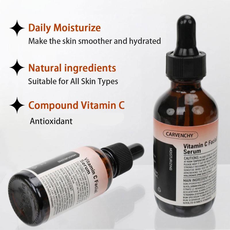 CARVENCHY Vitamin C Facial Serum Essence, Hydration, Skin Moisturized, 1.01oz