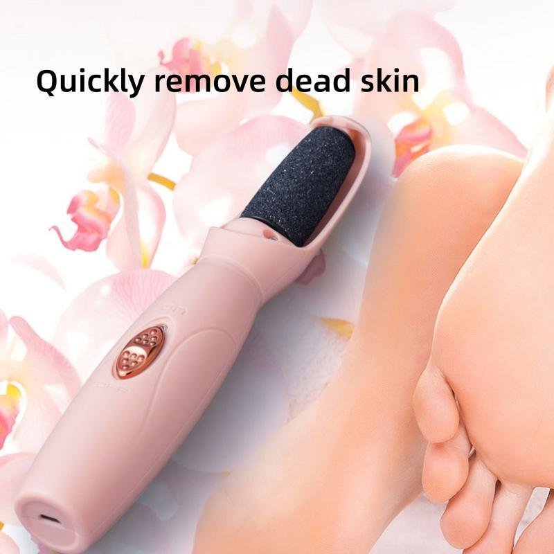 Electric Foot File, 1 Box Rechargeable Foot Callus Remover with Replacement Heads, Professional Pedicure Tool for Home & Salon Use