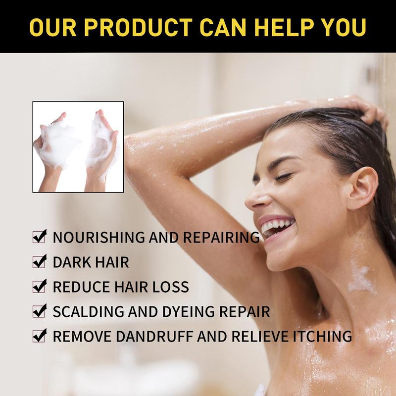 Hair Dye Shampoo, Natural Extracts Hair Dyeing Shampoo, Moisturizing Cleansing Shampoo, Nourishing Hair Care Product for Men & Women