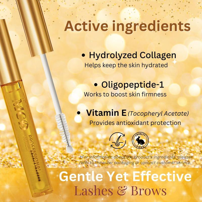 Natural Eyelash Eyebrow Enhancer Serum, 1 3 Counts Natural Ingredients for Healthier Lashes and Brows, Volumizing Eyebrow Enhancer Serum, Lash Serum, Christmas Gift