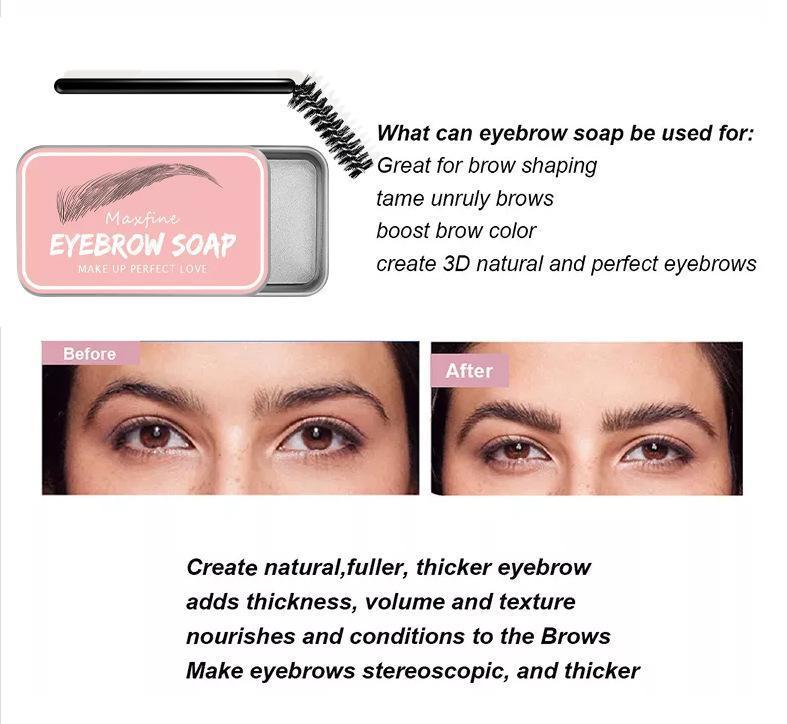 Eyebrow styling soap molding, transparent, refreshing, Long-lasting and natural, Fluffy Brows Makeup Cosmetic