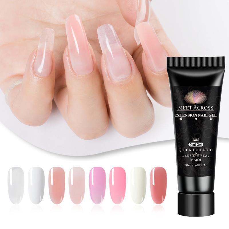 Extension Nail Gel Set, 1 Set Quick Extended Hard Gel Nail Polish for Home DIY Extend Nail Kit, Nail Art & Nail Polish, Gel Nail Polish, Nail Extension Nail Gel Kit, Nail Extension Gel, Christmas Gift