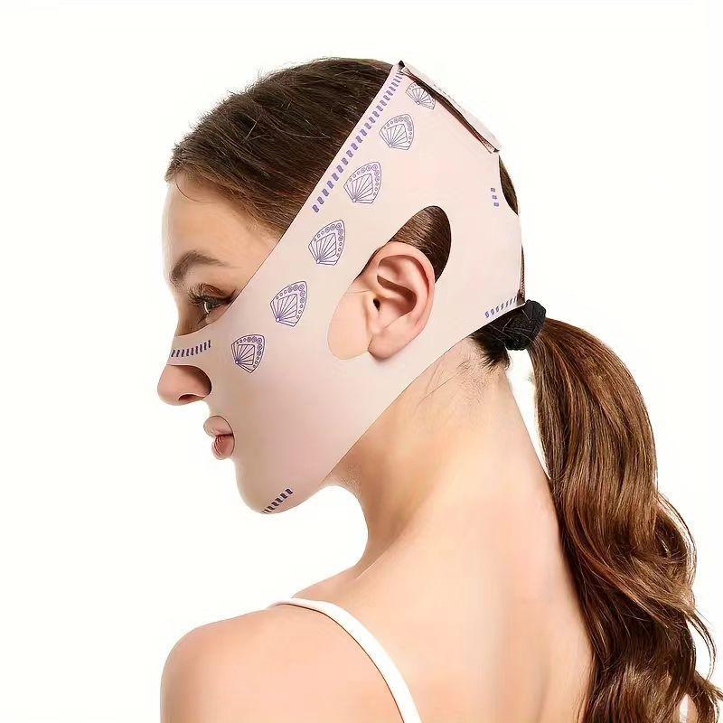 V Line Face Lifting Strap, Double Chin Cheek Lifting Bandage, V Shaped Skin Firming Mask, Sleeping Mask Strap Band for Girl Women's Gift