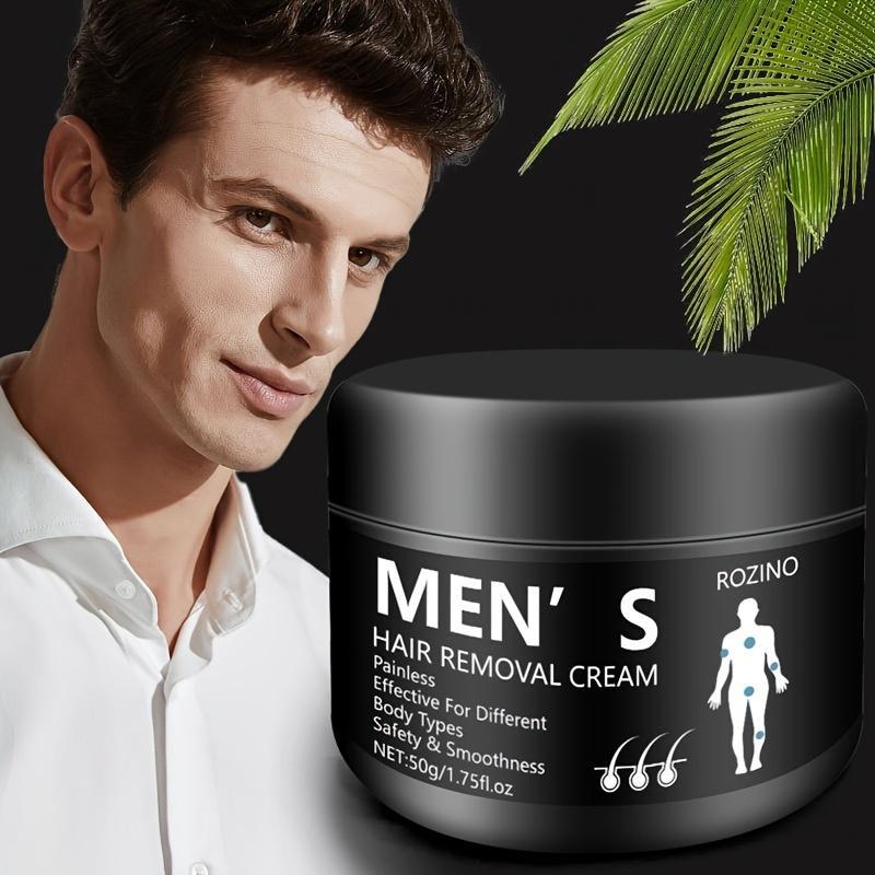 Men's Hair Removal Cream, Painless & Non-irritating Hair Removal Cream for Any Body Parts, Hair Removal Product for Men