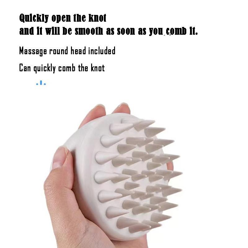 Silicone Scalp Massage Shampoo Brush, 2 Counts set Soft Scalp Scrubber, Portable  Hair Care & Styling Tool for Indoor & Outdoor