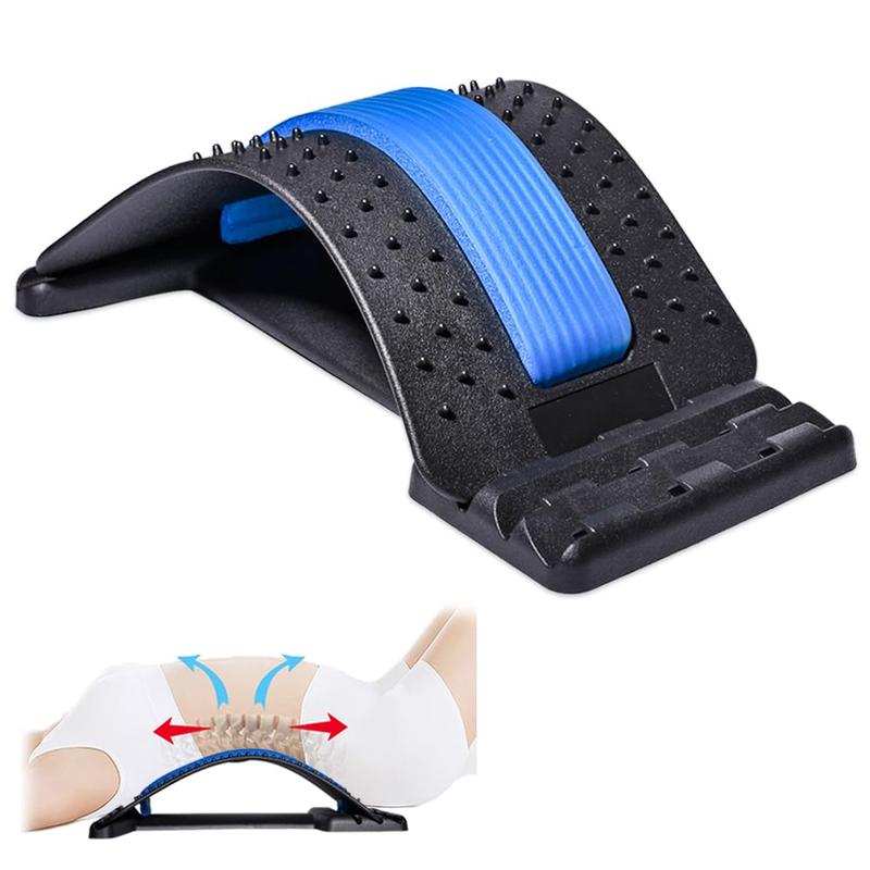 Back Stretcher, Spine Board, Multi-Level Back Massager Lumbar, Pain Relief Device for Herniated Disc, Sciatica, Scoliosis, Lower and Upper Back Stretcher Support