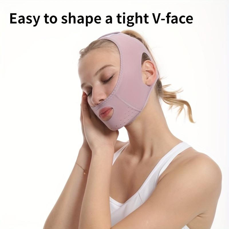 [Limited Discount] Reusable lifting mask, ladies' V-shaped double-chin face-lifting device, chin strap, mask face-lifting strap, V-shaped face-lifting mask face-lifting strap, one-line to prevent sagging.