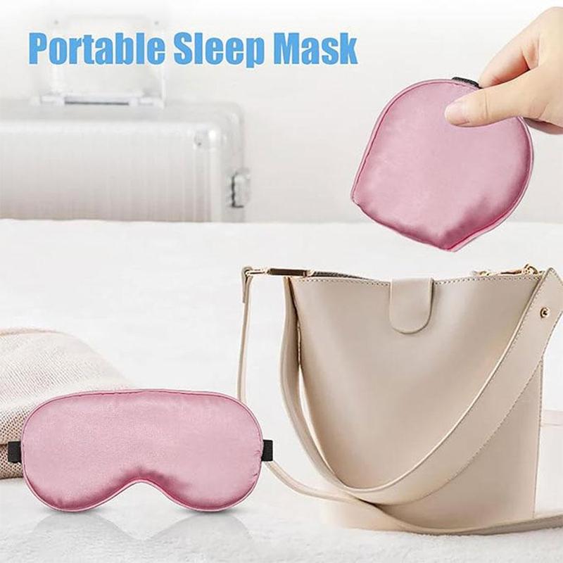 Solid Color Sleep Mask, Soft Comfortable Sleep Mask, Sleep Mask for Home Bedroom Travel