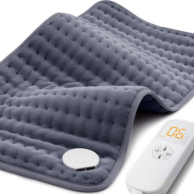 Heating Pad for Back Neck Shoulder Pain Cramps Relief, Gifts for Men Dad Women Mom, Fathers Day Mothers Day Christmas Birthday Gifts, 6 Heat Settings Auto-Off, Moist Dry Heat Options, 12