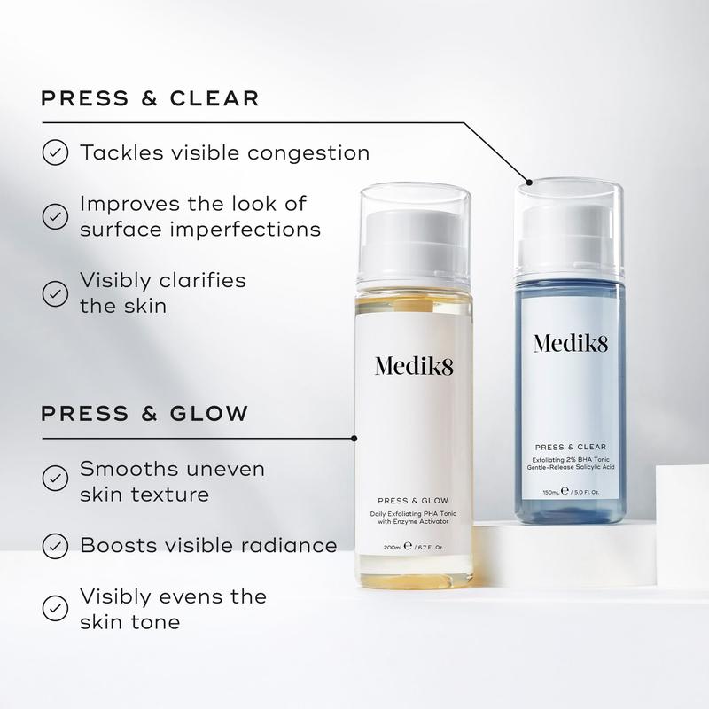 Medik8 Press & Glow Hydrating Gentle Acid Toner Skincare