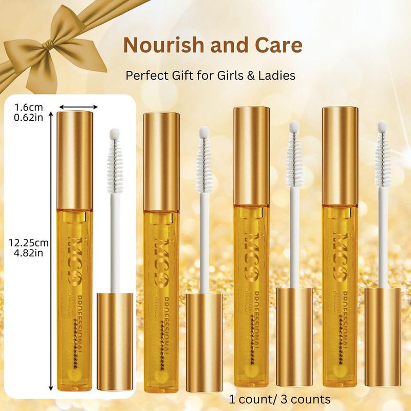 Natural Eyelash Eyebrow Enhancer Serum, 1 3 Counts Natural Ingredients for Healthier Lashes and Brows, Volumizing Eyebrow Enhancer Serum, Lash Serum, Christmas Gift