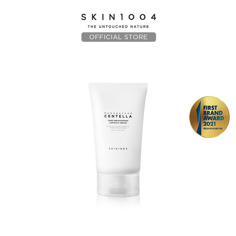 [SKIN1004 Official Shop] Madagascar Centella Tone Brightening Capsule Cream 2.53 fl.oz, 75ml, Non-sticky Hydrating Brightening Moisturizer Skincare Soothing skin  1004