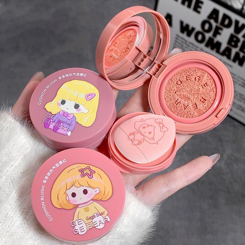 Long Lasting Blush, 1 Count Cute Cartoon Design Blush Palette, Facial Makeup Tools For Daily Use, Beauty & Personal Care