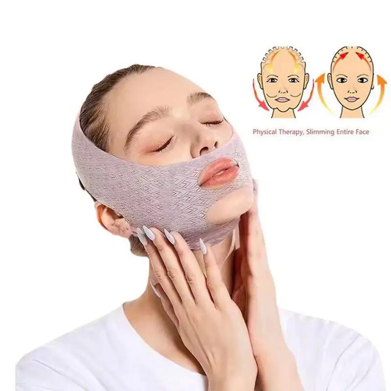 Reusable Face Slimming Bandage V Line Face Shaper Women Chin Cheek Lift Up Belt Facial Massage Strap Face Skin Care Beauty Tools