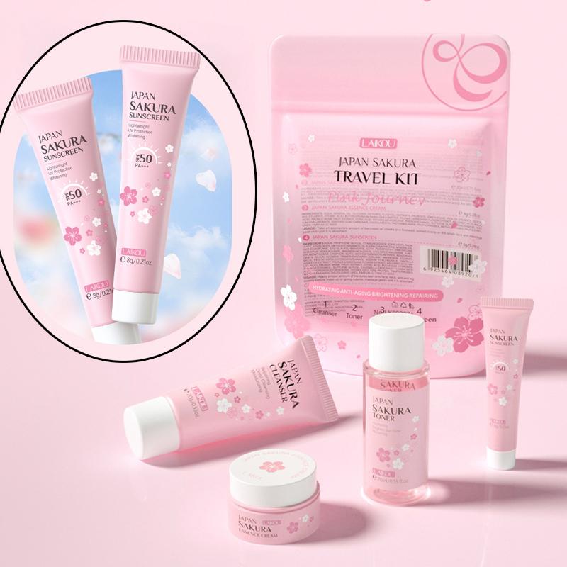 Sakura Skin Care Sets & Kits, Women Gift Sets ,Beauty Products For Women,Skin Care Routine Travel Kit