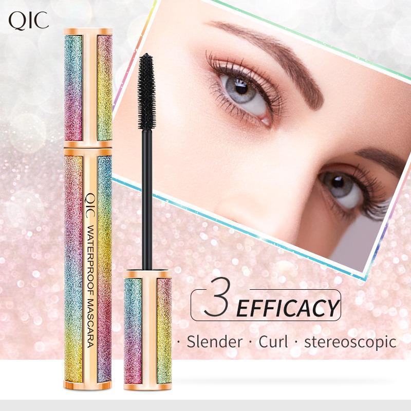 Lengthening Curling Mascara, 1 Count Long Lasting Quick Drying Eyelash Extensions Volume Building Mascara, Eye Lashes Lengthening Styling Defining Multiplying Curling Mascara Stick