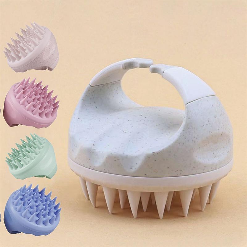 Silicone Scalp Massage Shampoo Brush, 2 Counts set Soft Scalp Scrubber, Portable  Hair Care & Styling Tool for Indoor & Outdoor