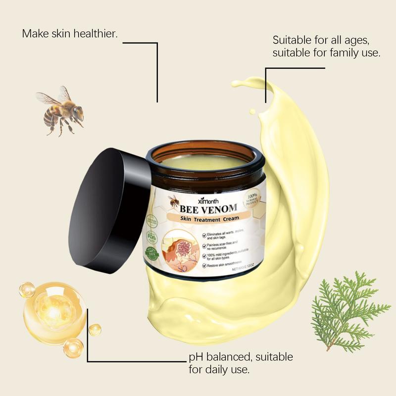 Bee Venom Skin Treatment Cream - Soft and Smooth Skin Moisturizing and Repairing Skin Care Cream