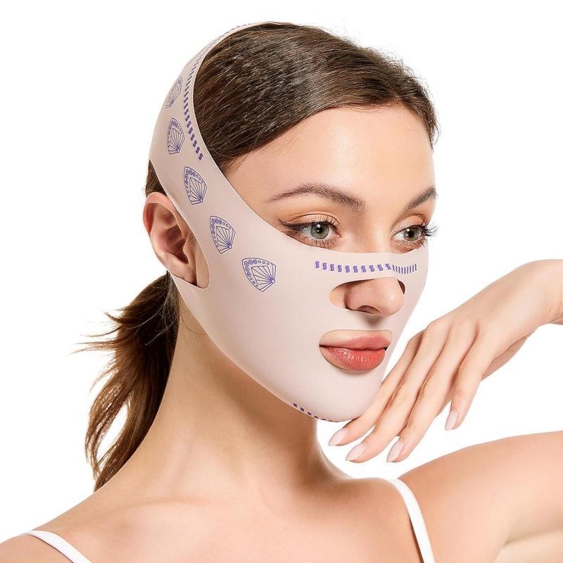 V Line Face Lifting Strap, Double Chin Cheek Lifting Bandage, V Shaped Skin Firming Mask, Sleeping Mask Strap Band for Girl Women's Gift