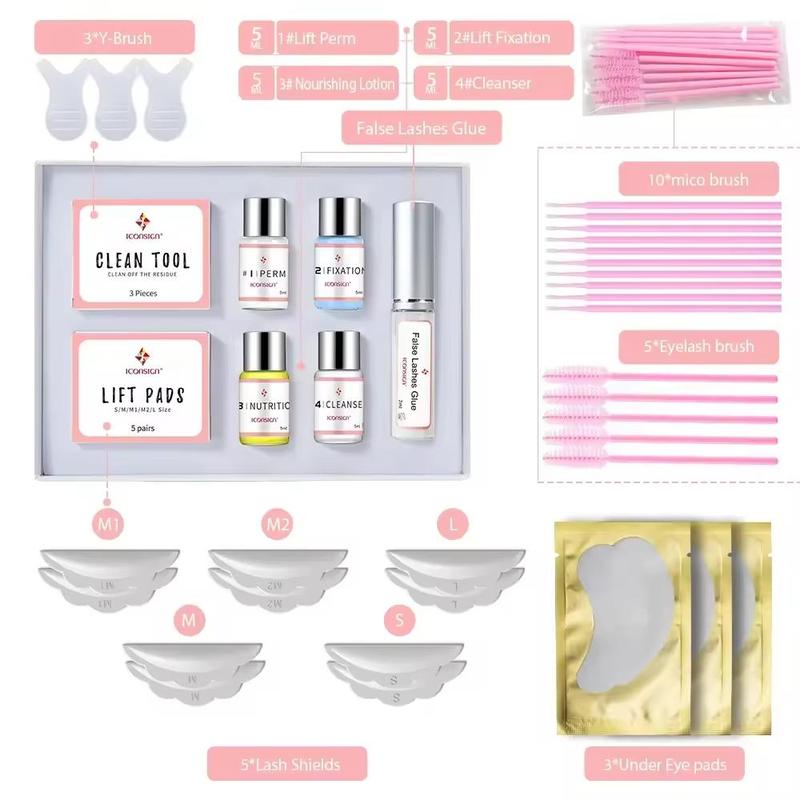 Professional Eyelash Perming Kit, 1 Set Eyelash Lift Makeup Tool, Eyelash Perm Kit, Lash Lifting Kit, Eyelash Perming Kit Makeup Products, Eyelashes Extensions Kit