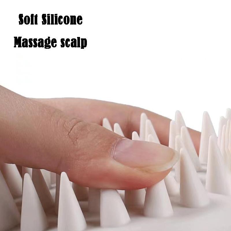 Silicone Scalp Massage Shampoo Brush, 2 Counts set Soft Scalp Scrubber, Portable  Hair Care & Styling Tool for Indoor & Outdoor