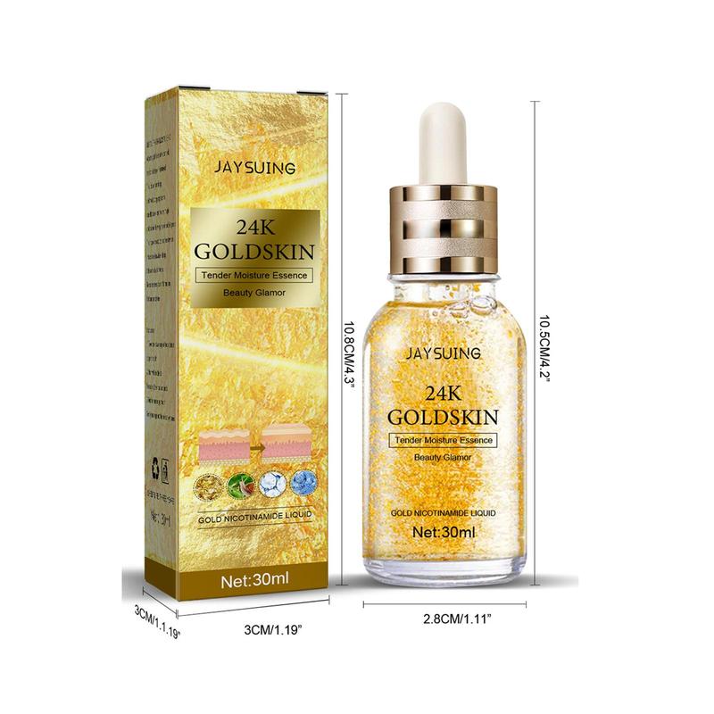 24k Gold Collagen Facial Lifting Serum, Moisturizing Facial Essence for Firming Skin, Hydrating Skin Care Products for Women & Girls