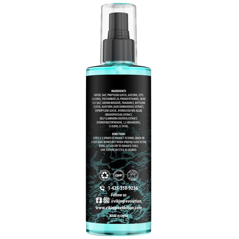 Viking Revolution Sea Salt Spray for Hair Men - Hair Texturizing Spray with Kelp, Aloe Vera and Red Algae Extract - Surf Spray to Add Volume and Texture Sea Salt Spray for Men Beach Hair Spray - 8.8Oz no brand