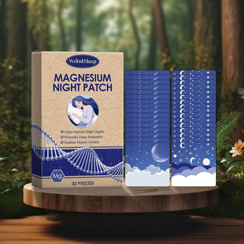 Magnesium Chloride Oil Nighttime Body Care Patch, 32pcs box Nourishing Magnesium Oil Patch, Body Skin Moisturizing Patch for Women & Men